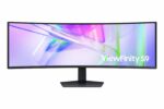 Monitor Samsung 49" LS49C950UAUXEN, Curvature: 1000R, Diagonal (inch): 49, Diagonal (cm): 124.5, Aspect ratio: 32:9, Panel: VA, Resolution: 5120x1440, Refresh Rate: 120Hz, Response time GtG: 5ms, Brightness (max): 350 cd/m², Contrast (static) : 3000:1, Viewing angle: 178°/178°, Colours: 1.07B - Image 2