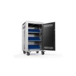 Statie de incarcare CART36, suporta maxim 36 de dispozitive cu diagonala de pana la 15.6", dimensiune slot dispozitiv 2.65 x 39.5 x 26.5 cm, dimensiunea statie 65 x 60 x 113 cm, indicator LED pentru starea de incarcare, multi-function power management, zona dedicata pentru cable management, 2 manere