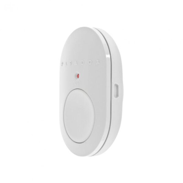 Buton de panică radio Paradox REM101; material rezistent la intemperii; funcţia de panică permite trimiterea instantanee a semnalului către staţia de monitorizare; funcţie test baterie; indicator LED; posibilitatea purtării pe snur sau brăţară; baterie CR2032 cu autonomie 3 ani; culori: alb sau