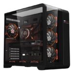 Carcasa 1STPLAYER RT7-BK, Mid Tower, Black