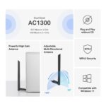 Adaptor Mercusys USB Dual Band High Gain AC1300, Standarde Wireless: IEEE 802.11 a/n/ac 5 GHz, IEEE 802.11 b/g/n 2.4 GH, Rata semnal:  5 GHz 867 Mbps, 2.4 GHz 400 Mbps, Interfata: USB 2.0,  1 antenă externă High Gain 5dBi. - Image 3