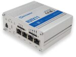 Router industrial IP Teltonika RUTX11, Dual SIM, WiFi, antene 2x SMA pentru LTE, 2x RP-SMA pentru WiFi, 1x RP-SMA pentru Bluetooth, 1x SMA pentru GNSS, GPS, 4x porturi RJ45, 10/100/1000 Mbps, modul mobil 4G (LTE) - Cat 6 pana la 300 Mbps, 3G pana la 42 Mbps, modul wireless 802.11b/g/n/ac