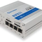 Router industrial IP Teltonika RUTX11, Dual SIM, WiFi, antene 2x SMA pentru LTE, 2x RP-SMA pentru WiFi, 1x RP-SMA pentru Bluetooth, 1x SMA pentru GNSS, GPS, 4x porturi RJ45, 10/100/1000 Mbps, modul mobil 4G (LTE) - Cat 6 pana la 300 Mbps, 3G pana la 42 Mbps, modul wireless 802.11b/g/n/ac