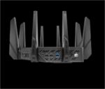 Asus Tri-band WiFi Gaming Router AX11000 PRO, GT-AX11000 PRO; Network Standard: IEEE 802.11ax, IPv4, IPv6, segment AX11000 ultimate AX performance, 2.4GHz 1148Mbps, 5G-1Hz 4804Mbps, 5G-2Hz 4804Mbps, 8 x antene detasabile, processor 2.0 Ghz, 256MB NAND flash, 1GB DDR4 RAM, Tri-band Wi-Fi: 2.4 GHz / 5 - Image 4