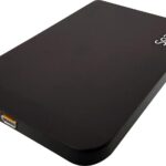 RACK extern SPACER, pt HDD/SSD, 2.5 inch, SATA, interfata PC USB 3.0, Husa piele sintetitca, aluminiu, negru