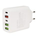 Incarcator retea Spacer QC 38W, 5 x porturi: USB Type-C PD x 1m USB Type-C x 1, USB Quick Charge x 1, USB x 2, alb - Image 2