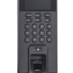 Controler de acces biometric stand alone Hikvision cu tastatura si cartele de proximitate MIFARE, DS-K1T804AMF; Capacitate de stocare: 3,000cartele, 3,000 amprente si 100,000 evenimente; Suporta functii de Access Control si  Time Attendance; display LCD2.4-inch; Distanta de citire: 0-5cm