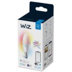 Bec LED RGB inteligent WiZ Connected Colors C37, Wi-Fi, E14, 4.9W (40W) ,470 lm, lumina alba si color (2200-6500K), compatibil GoogleAssistant/Alexa/Siri - Image 2