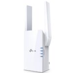 TP-link AX3000 Wi-Fi Mesh Range Extender, RE705X, 1 Port Ethernet Gigabit, 2 Antene externe, Standarde Wireless IEEE 802.11a/n/ac/ax 5GHz, IEEE 802.11b/g/n/ax 2.4GHz, frecventa 2.4, 5 Ghz, 574 Mbps at 2.4GHz, 2402 Mbps at 5GHz.