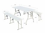 HEINNER SET MASA CU 2 BANCI PLASTIC PLIABILE - Image 2
