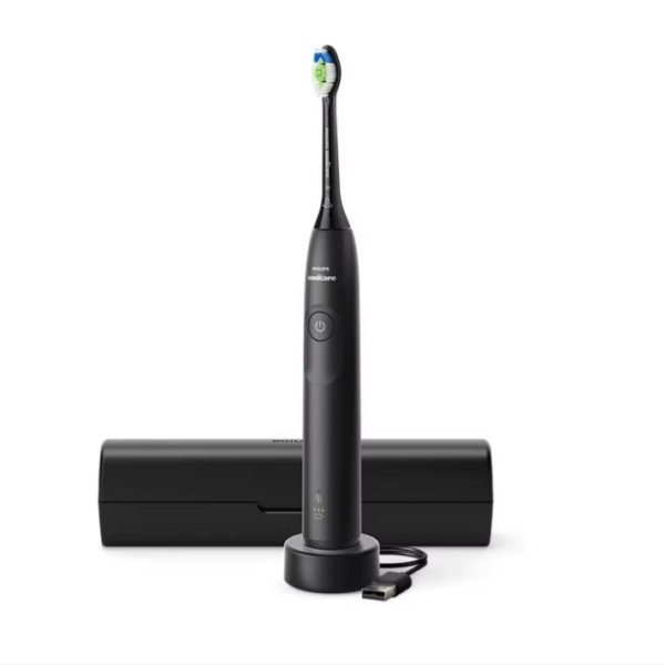 Periuta de dinti electrica PHILIPS Sonicare 5300 HX7101/02, 62000 miscari/min, 1 program, 1 capat, Negru