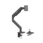 Brat monitor Serioux, tehnologie arc, compatiibilate ecran 17"-49", greutate maxima suportata (per ecran) 2~20kg ,VESA:75x75,100x100, interval inclinare +50°~-20°, interval pivotare +90°~-90° - Image 3