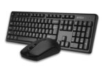 Kit Wireless tastatura si mouse A4TECH GK-3+G3-330N, taste numerice, negru