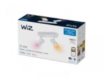 Spot LED RGB WiZ Imageo, Wi-Fi, Bluetooth, 2x4.9W, 690 lm, lumina alba si color (2200-6500K), IP20, Metal, Alb - Image 2