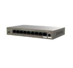 Tenda switch TEG1110PF-8-102W, 9GE+1SFP Ethernet Switch, 8-Port PoE, interfata: 8 * 10/100/1000 Mbps Base-T Ethernet ports (Data/Power), 1 * 10/100/1000 Mbps Base-T Ethernet port (Data), 1 * 100/1000 Mbps Base-X SFP port, standarde retea: IEEE 802.3 IEEE 802.3u, IEEE 802.3ab, IEEE 802.3x, IEEE - Image 2