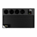 UPS nJoy Renton 650 Plus, 650VA / 360W, 4x prize Schuko conectate la baterie, 1x port incarcare USB Tip C 33W, 1x port de incarcare USB Tip A 18W, fara display LCD, tensiune nominala de intrare 230V  Caracteristici Stabilizator (AVR) de tip Boost and Buck Functie auto-restart la revenirea - Image 2