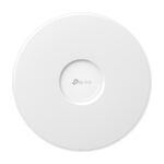 "Omada  BE9300 Ceiling Mount Tri-Band Wi-Fi 7 Access Point PORT: 1×2.5G RJ45 Port SPEED:574Mbps at  2.4 GHz + 2880 Mbps at 5 GHz+ 5760 Mbps at 6 GHz FEATURE: 802.3at POE+ and 12V DC (Power Adapter is not included), 4×Internal Antennas, MU-MIMO, 320MHz Supported, Seamless Roaming, Band Steering