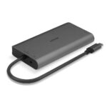 Mini Docking Station Lindy USB 3.2 Type C - 4K HDMI & DP, PD 3.0 100W, USB 3.2, Gigabit Ethernet, SD, Audio - Image 3
