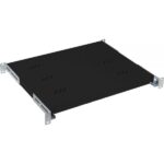 Raft fix perforat Triton 19" 1U/250 capacitate incarcare 40kg, gri