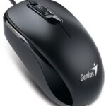 Mouse Genius DX-120, PC sau NB, cu fir, USB-C, optic, 1200 dpi, butoane/scroll 3/1, cablu 1.5m, negru