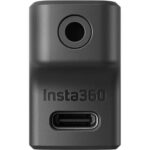 Insta360 Microphone Adapter Ace/Ace Pro, 1 x USB-C Female Input, 1 x USB-C Integrated Male Input, 1 x 1/8" / 3.5 mm Input, negru - Image 2