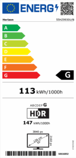 AURORA OLED TV HORIZON 4K-SMART 55HZ9930U/B, 55", 4K Ultra HD (2160p), Dolby Vision HDR / HDR10+ / HDR10 / HLG + MicroDimming, Digital TV-Tuner DVB-S2/T2/C, HOS 3.0 SmartTV-UI (WiFi built-in) +Netflix +PrimeVideo +Youtube, Amazon Alexa / WW Google Assistant, 1xLAN (RJ45), Wireless Display, DLNA 1.5 - Image 9
