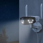 Camera de supraveghere Reolink  Duo 2 WiFi; DUO SERIES W730 Senzor: 1/2.7" CMOS Rezolutie video: 8 Megapixeli (4608x1728 pixeli) Cadre/secunda: 20 FPS Lentila fixa: 3.2mm Diafragma: F2.0 Unghi de vizualizare: orizontal: 180°/ vertical: 60° Distanta iluminator IR: 30 m Numar LED-uri IR: 6 Microfon si