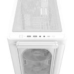 Carcasa ASUS A23 PLUS TG ARGB WHITE, RGB, Mid Tower, White - Image 8