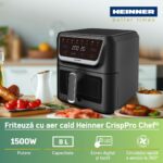 FRITEUZA CU AER CALD HEINNER CRISPPRO CHEF HAF-H8BK1700 - Image 4