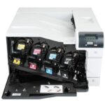 Imprimanta laser color HP Color LaserJet Professional CP5225n,dimensiune A3, viteza max 20ppm alb-negru si color, rezolutie 600x600dpi, procesor 540 MHz, memorie 192MB, alimentare hartie 250 coli, 1 tava multifunctionala de 100 de coli, limbaje de printare HPPCL 5c, HP PCL 6, HP PostScript 3
