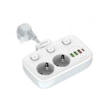 Prelungitor tip priza cu  protectie Serioux Quick Charge 3.0, parametri nominali: 2500W-10A(Max) 250V, Intrare: AC100-250V 10A 50/60HZ , Ieșire PD: 5V=3A 9V=2.22A 12V=1.67A 20W (MAX), Ieșire QC: 5V-3A 9V=2A 12V=1.5A 18W (MAX) , Ieșire Auto-ID: 5V-2.4A 12W (MAX) Putere totală: 20W MAX - Image 5