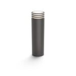 Stalp LED pentru exterior Philips Hue Lucca, 1xE27, 9W (60W), 806 lm ,lumina calda (2700K), IP44, 770x142mm, Antracit