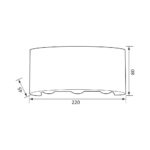 Aplica LED Vivalux ARUBA, 8W, 600 lm, lumina alba(3000K-4000K-6400K), 24°, IP65, 220x80x45mm, 40000h, aluminiu, -25÷+40°C, Alb/Gri - Image 4