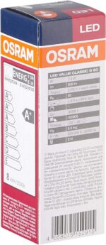 Bec LED Osram Value Classic B, E14, 7W (60W), 806 lm, lumina calda (2700K) - Image 3