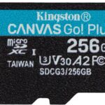 Card de Memorie MicroSDXC Kingston Canvas GO Plus 256GB, Class 10 - UHS I, U3, V30, A2