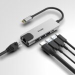 Hub USB DLINK DUB-M520, 5 porturi, gri