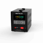 Stabilizator de tensiune Serioux Relay 101-1500VA, putere 1500VA/900W, tip releu, transformator toroidal, interval tensiune intrare 150V ~ 260V, interval frecvența intrare 45Hz ~ 65Hz, tensiune de ieșire 230V, precizie de ieșire +4,-8%, prize: 2x Schuko, distorsiuni 97%, timp de