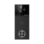 Post videointerfon de exterior WI-FI Hikvision DS-KV6114-WBE1, montaj aparent, camera HD 4MP, WDR, unghi vizualizare: orizontal:  150° vertical: 75°, iluminare IR: 3m, cititor de card incorporat mifare M1 13.56 MHz, microfon omnidirectional si difuzor incorporat, configurare de la distanta via Web