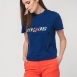 TRICOU  LOGO MULTICOLOR FEMEI  ROYAL BLUE-L