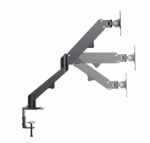 Brat de birou pentru monitor Neomounts, poate sustine un monitor cu diagonala display 17-27", suporta pana la 7kg, full motion, +90°, -45° inclinatie, +90°, -90° swivel, +180°, -180° rotatie,  VESA min 75x75, VESA max 100x100,reglabil pe inaltime: 15.2-40.2 cm, negru. Garantie 5 ani - Image 4