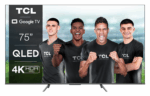 Televizor Smart QLED TCL 75C635 190,5 cm (75") 4K Ultra HD Wi-Fi Negru