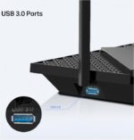TP-LINK AX5400 Dual-Band Gigabit WI-FI6 Router, ARCHER AX72 PRO, Standarde wireless: IEEE 802.11ax/ac/n/a 5 GHz, IEEE 802.11ax/n/b/g 2.4 GHz, Viteze wireless: 5 GHz: 4804 Mbps (802.11ax, HE160), 2.4 GHz: 574 Mbps (802.11ax), Acoperire: 3 camere, 6 x antene externe, 4×4 MU-MIMO, OFDMA, Mod router - Image 3