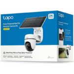 Solar-Powered Pan/Tilt Security Camera Kit SPEC:2K 3MP(2304×1296), 2.4 GHz, 6700mAh rechargeable lithium-ion battery,  Solar panel (5.2V, 2.5W) FEATURE: Pan/Tilt,  Non-Stop Power, Smart Detection and Notifications (motion, people), Color Night Vision, Sound and Light Alarm, Remote Control, Two-Way - Image 3