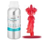CREALITY Rasina low odor fotosensibila, 500g, culoare transparent red, ambalaj: recipient aluminiu, compatibila cu imprimante 3D cu tehnologie LCD. - Image 2