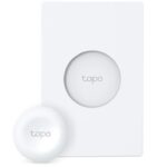 TP-LINK TAPO S200D intrerupator inteligent cu baza(NECESITA HUB TAPO), Standarde și Protocoale: 868Mhz / 922MHz, Cerințe de sistem: iOS 10+, Android 5.0+, 86 × 86 × 23.7 mm, alimentare: Baterie CR2032.