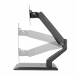 Suport monitor de birou Neomounts FPMA-D885BLACK; pentru display-uri cu diagonale 15"-32", sistem de prindere VESA 75x75~100x100, greutate maxima suportata 10kg, full motion, tilt +180°, swivel +80°, rotate +360°; gas spring; culoare negru. Garantie 5 ani - Image 2