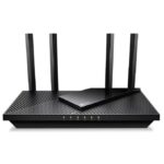 TP-Link Wireless Router, ARCHER AX55 PRO ;dual band AX3000 5 GHz: 2402 Mbps (802.11ax), 2.4 GHz: 574 Mbps(802.11ax), Standard and Protocol: IEEE 802.11ax/ac/n/a 5 GHz, IEEE 802.11ax/n/b/g 2.4 GHz, 4 x Antene Externe fixe, 1× Port WAN/LAN Gigabit de 2.5, 1× Port WAN/LAN Gigabit, 3 × Porturi LAN