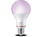 Bec LED RGB inteligent Philips Bulb A67, Wi-Fi, Bluetooth, E27 ,13W(100W), 1521 lm, lumina alba si color (2200-6500K)