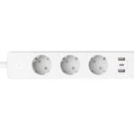 TP-Link  SMART WI-FI SOCKET TAPO P300, Protocol: IEEE 802.11b/g/n, Bluetooth 4.2, 2.4 GHz, Cerințe de sistem, Android 5 sau mai recent, iOS 10 sau mai recent, Dimensiuni: 268*55*40mm, cablu de 1.5m, voltaj maxim: 2300W, 10A, 3 prize, 2 x USB.