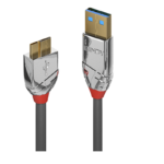 Cablu Lindy 0.5m USB 3.2  Type A to Micro-B, latime de banda 5Gbps, Cromo line